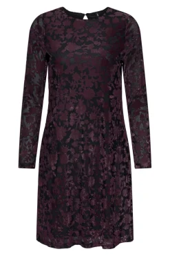 Only Onlthea L/S Flock Dress< Kjoler