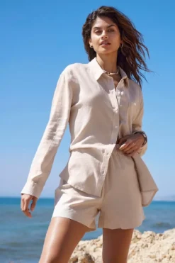 Only Onltokyo Linen Blend Shorts< Shorts