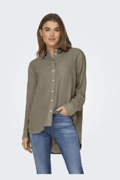 Onltokyo L/S Lin Bl Shirt*Only New