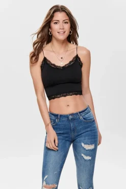 Onlvicky Lace Seamless Cropped Top*Only