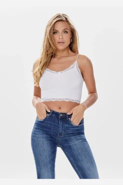 Onlvicky Lace Seamless Cropped Top*Only Outlet