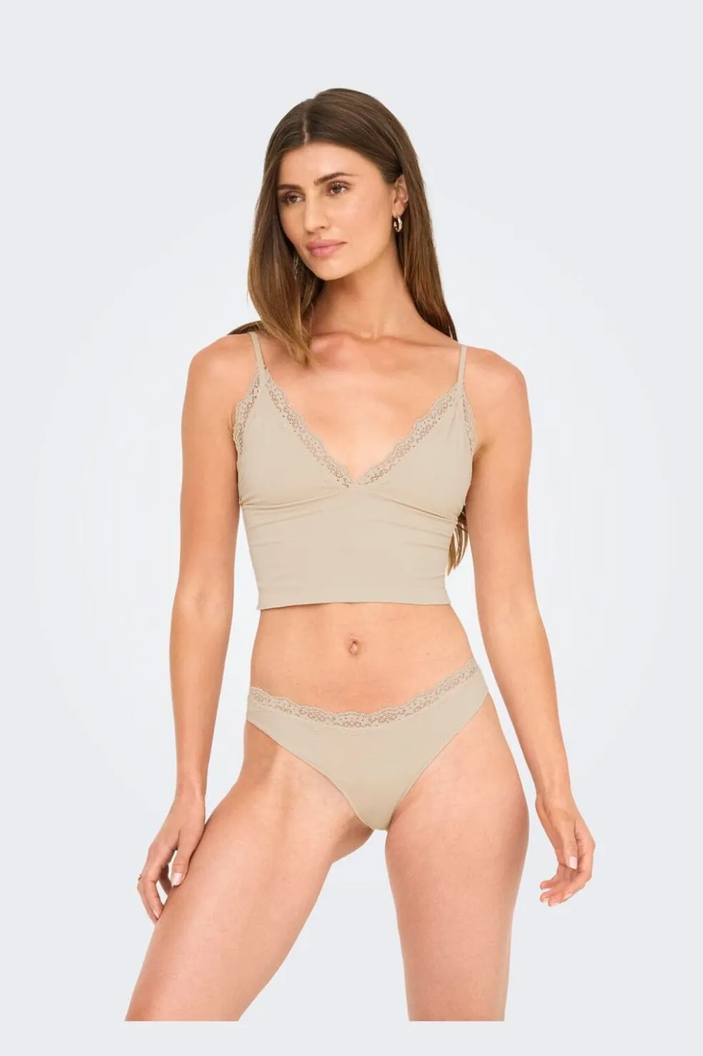 Onlvicky Lace Singlet V-Neck Acc*Only Hot