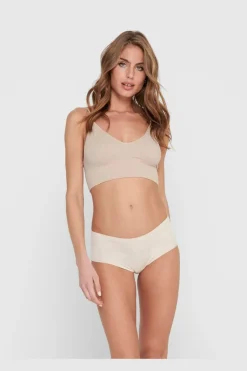 Only Onlvicky Rib Seamless Vneck Top Acc< Nattøj & Lingeri