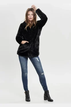 Only Onlvida Faux Fur Coat< Overtøj & Jakker