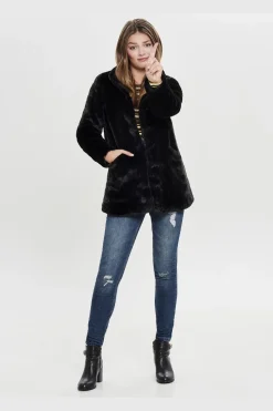 Only Onlvida Faux Fur Coat< Overtøj & Jakker