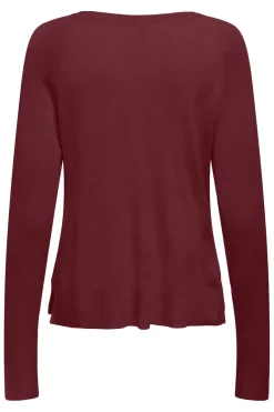 Only Onlvienna Ls O-Neck Knt< Strik|Bluser & Skjorter