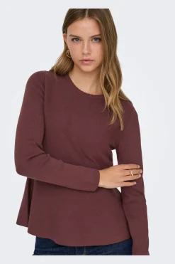 Only Onlvilda Ls Peplum O-Neck Knt< Strik|Bluser & Skjorter