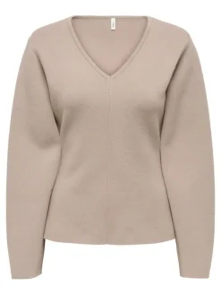 Onlviola Ls Fit V-Neck Knt*Only Online