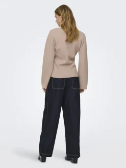 Onlviola Ls Fit V-Neck Knt*Only Online