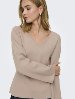 Onlviola Ls Fit V-Neck Knt*Only Online