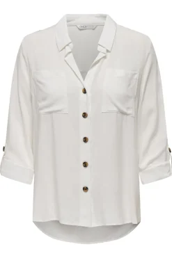 Only asmin Shirt L/S< Bluser & Skjorter|Ammevenligt Tøj