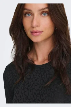 Only Onlzele L/S Roundneck Top< Bluser & Skjorter