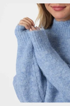 Paulina Fluffy Knit Blouse 164729*Neo Noir Discount