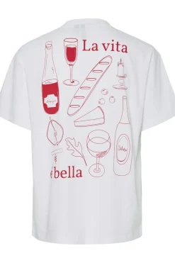 Pcalma Ss O-Neck Loose Tee Box*Pieces Outlet