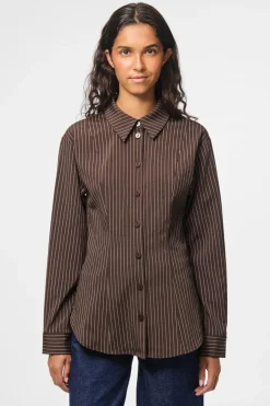 Pieces Pcanja Ls Fitted Shirt< Sæt 🛍️|Bluser & Skjorter