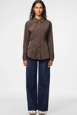 Pieces Pcanja Ls Fitted Shirt< Sæt 🛍️|Bluser & Skjorter