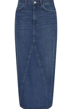 Pieces Pcatikka Ankle Denim Skirt Mm< Nederdele