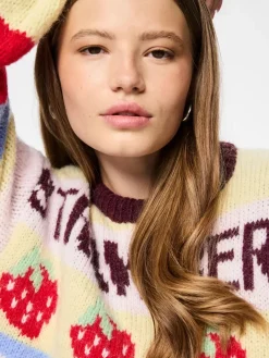 Pcbikka Ls O-Neck Knit*Pieces Discount