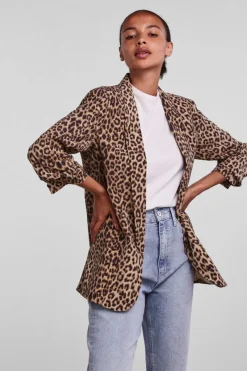 Pieces Pcbosella 3/4 Printed Blazer< Blazere