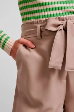 PcBoss Hw Paperbag Straight Pants Noos*Pieces New