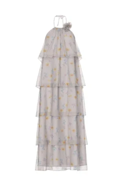 Pieces Pcclara Sl Long Layred Dress Kca< Kjoler