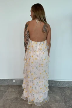 Pieces Pcclara Sl Long Layred Dress Kca< Kjoler