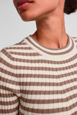 Pieces Pccrista Ls O Neck Knit Noos Bc< Bluser & Skjorter