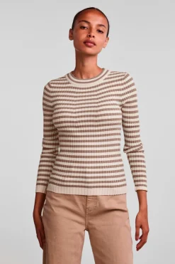 Pieces Pccrista Ls O Neck Knit Noos Bc< Bluser & Skjorter