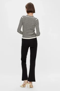 Pieces Pccrista Ls O-Nech Knit Noos< Bluser & Skjorter