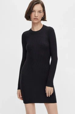 Pieces PcCrista LS O-Neck Knit Dress< Kjoler