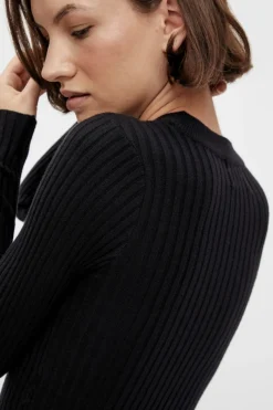 Pieces PcCrista LS O-Neck Knit Dress< Kjoler