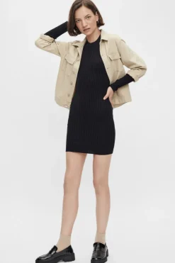 Pieces PcCrista LS O-Neck Knit Dress< Kjoler