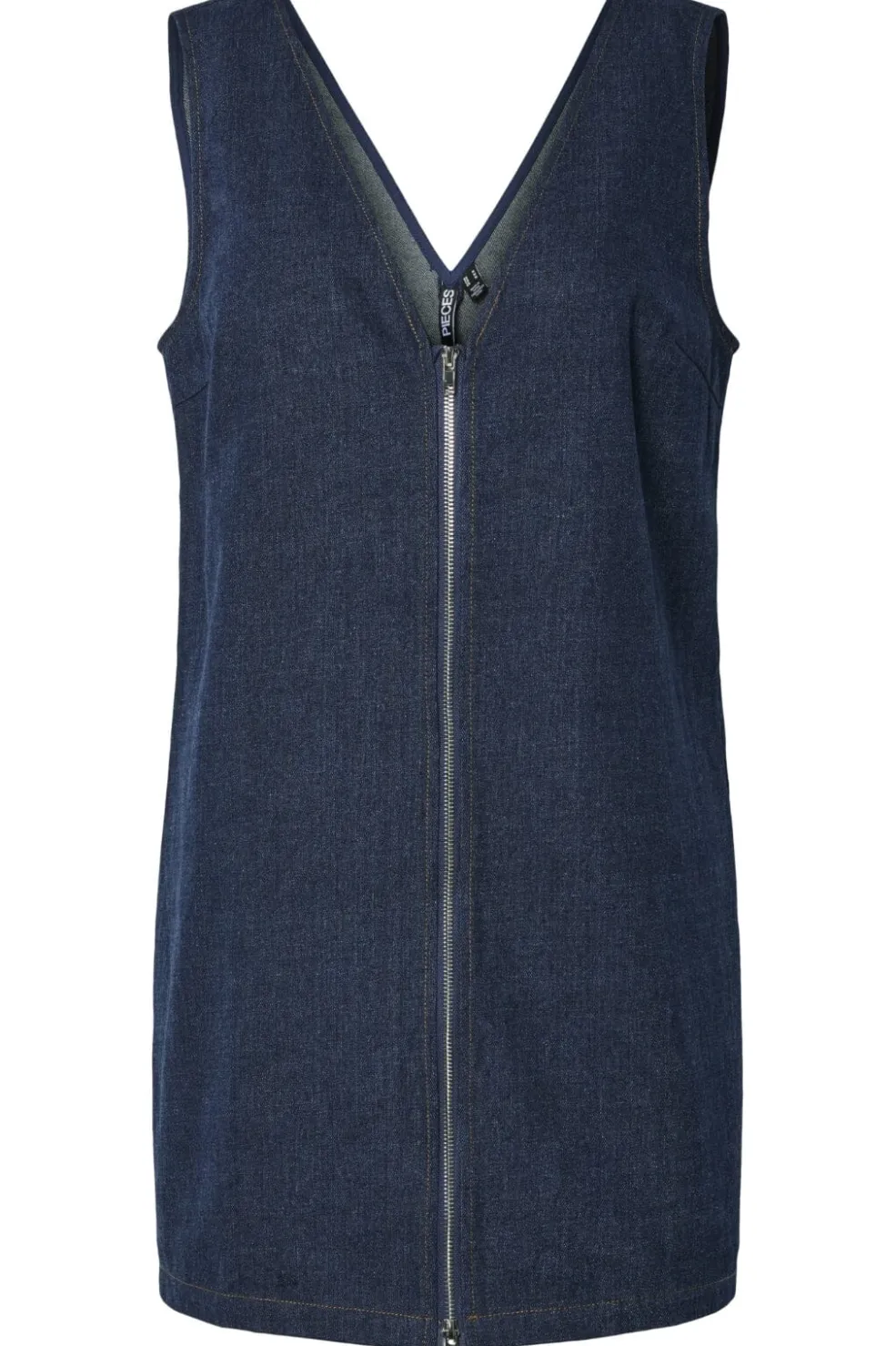 Pieces Pcfabia Sl Short Denim Dress Fsy 17160243< Kjoler|Ammevenligt Tøj