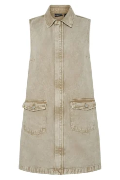 Pieces Pcfay Sl Denim Dress< Kjoler|Ammevenligt Tøj