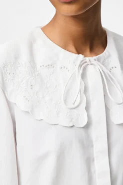 Pieces Pcfetina Ls Collar Shirt Fsy< Bluser & Skjorter|Ammevenligt Tøj