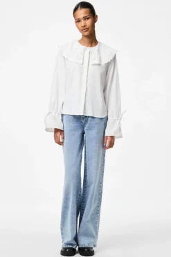 Pieces Pcfetina Ls Collar Shirt Fsy< Bluser & Skjorter|Ammevenligt Tøj