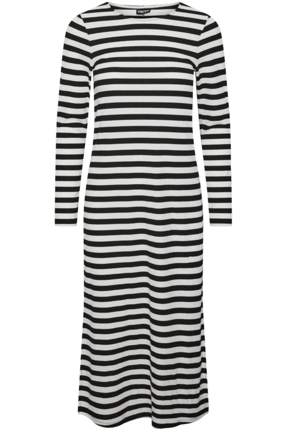 Pieces Pcfiline Ls O-Neck Midi Dress Kac< Kjoler