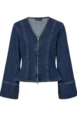 Pieces Pcflora Ls Denim Shirt< Bluser & Skjorter|Ammevenligt Tøj