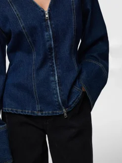 Pieces Pcflora Ls Denim Shirt< Bluser & Skjorter|Ammevenligt Tøj