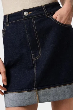 Pcfranna Short Denim Skirt Fsy*Pieces Best