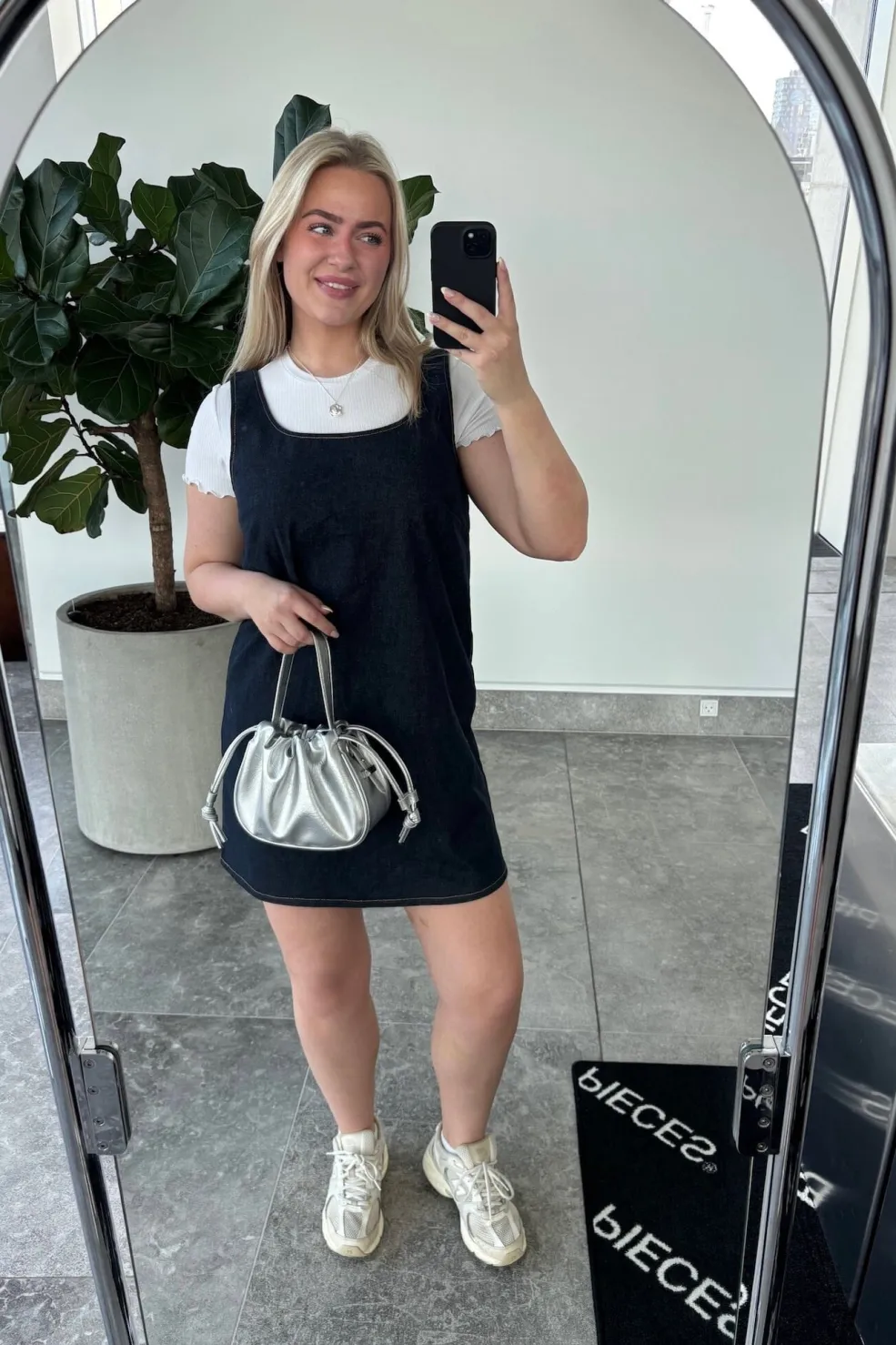 Pieces Pcfranna Sl Denim Spencer Dress Fsy< Kjoler