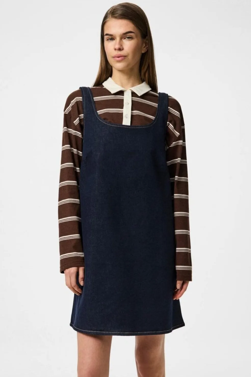 Pieces Pcfranna Sl Denim Spencer Dress Fsy< Kjoler