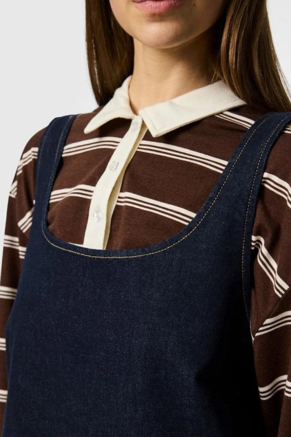 Pieces Pcfranna Sl Denim Spencer Dress Fsy< Kjoler