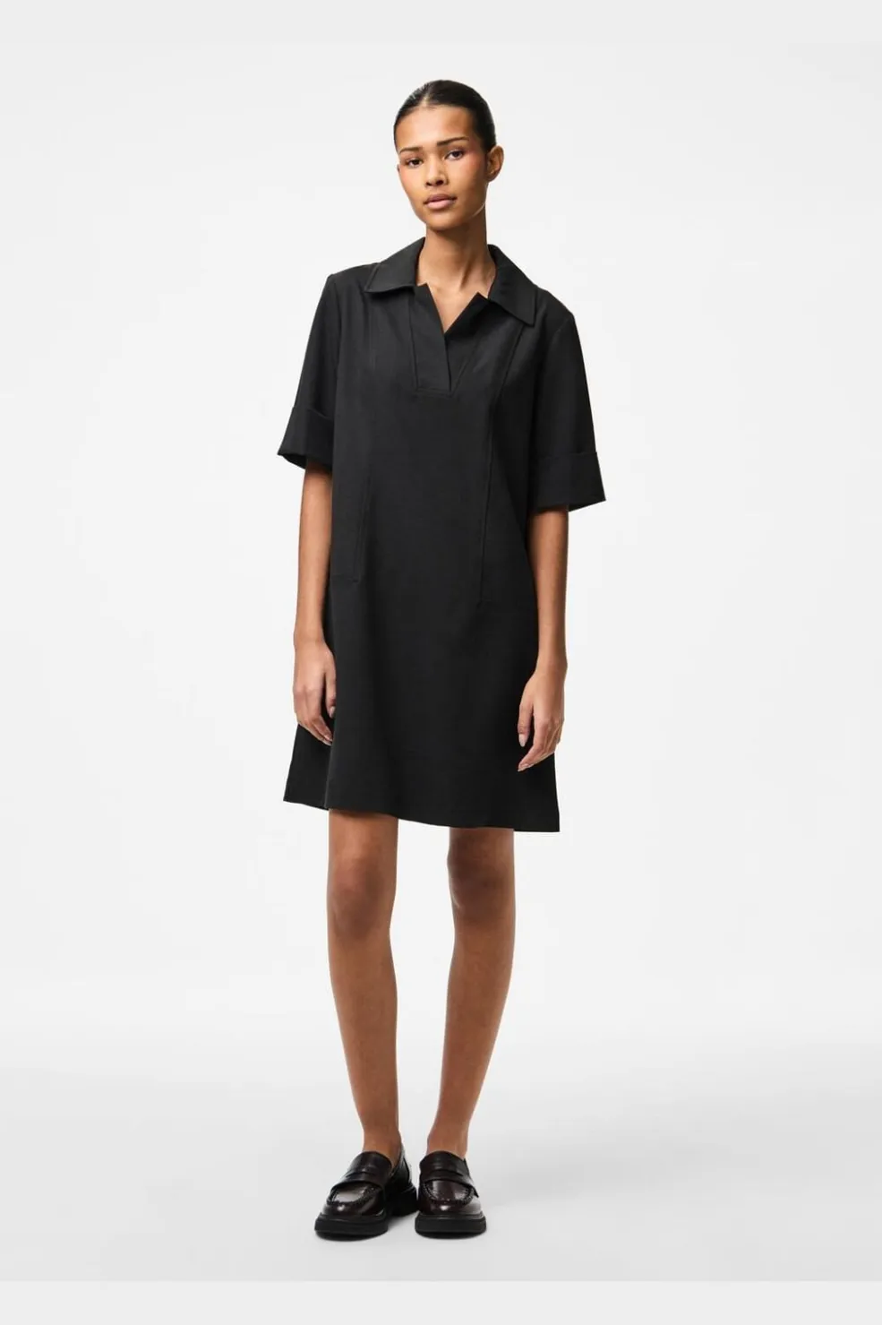 Pieces Pcfrida Ss V-Neck Dress Fsy< Kjoler