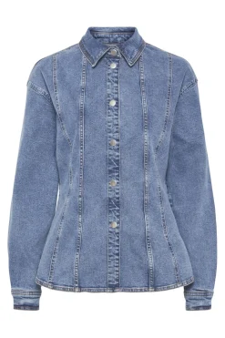 Pieces Pcginny Ls Denim Shirt Jit< Bluser & Skjorter|Ammevenligt Tøj