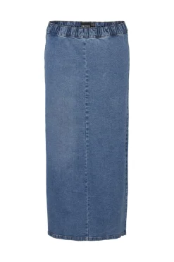 Pieces Pcginny Midi Denim Skirt Jit< Nederdele