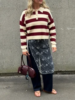 Pieces Pcjassy Ls Short Polo Knit< Bluser & Skjorter