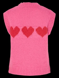 Pcjove Sl O-Neck Knit Vest*Pieces Clearance