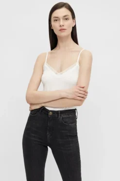 Pieces Pckate Lace Singlet< T-Shirts & Toppe