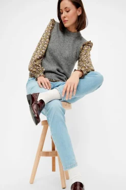 Pieces PcLeah Mom HW Ankel< Bukser, Jeans & Leggings